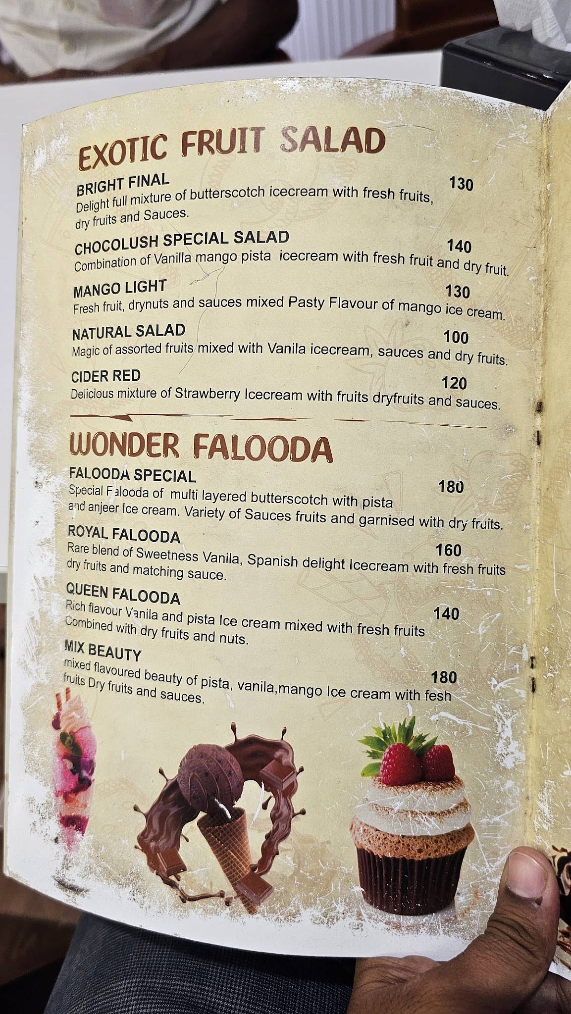 Choco Lush menu