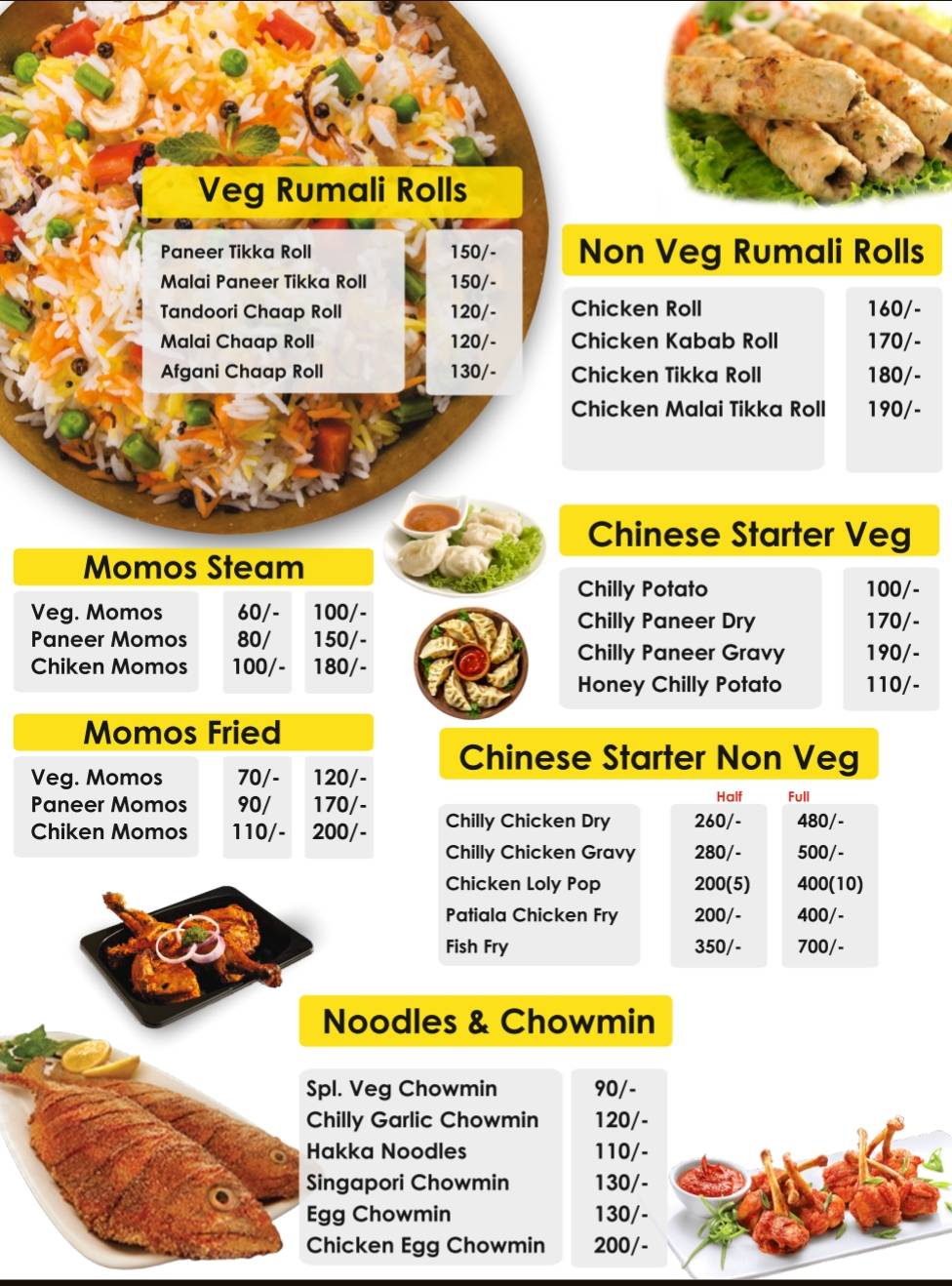 Choti Haweli Veg And Non-veg menu