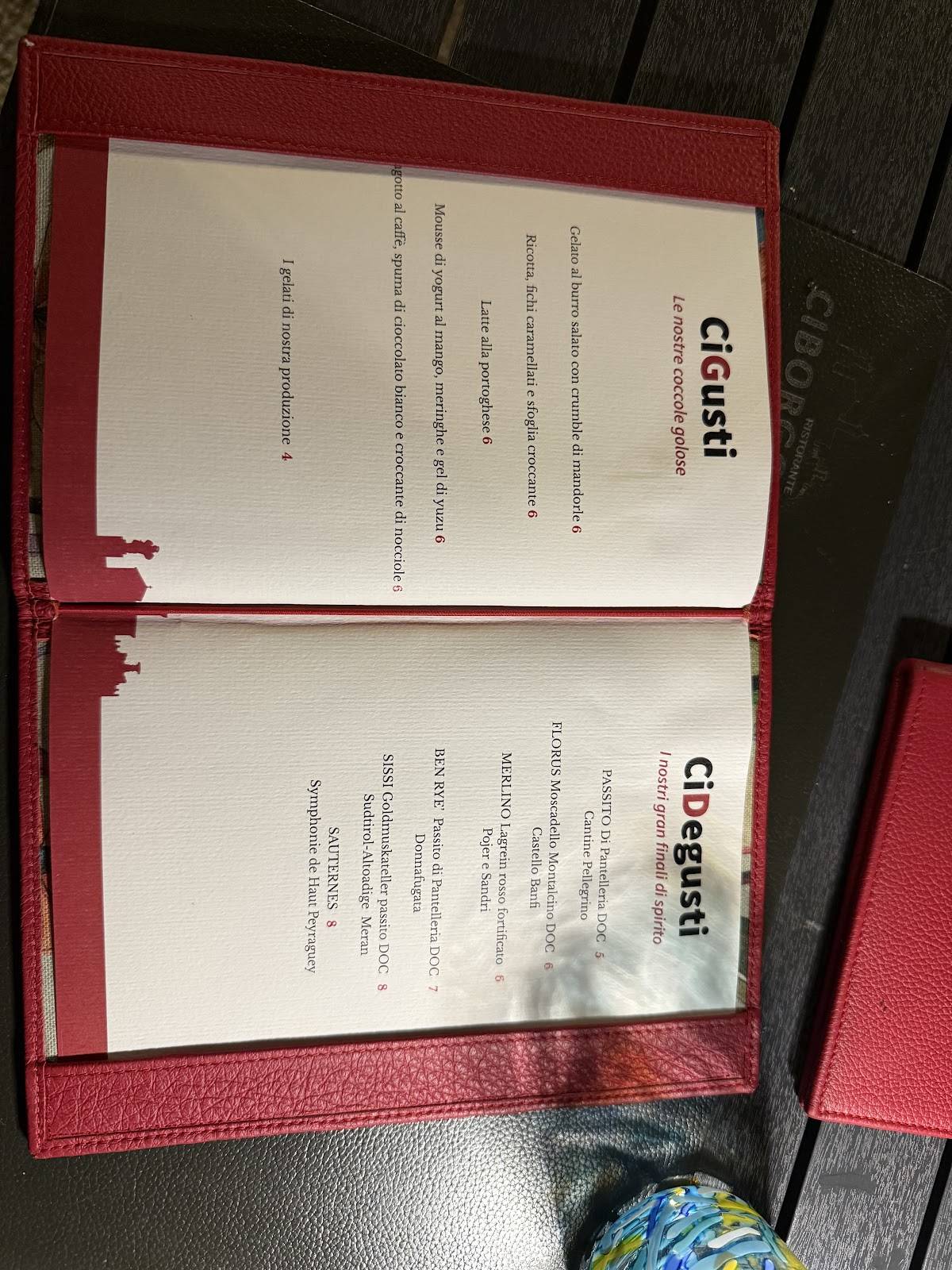 Menu di Ciborgo 