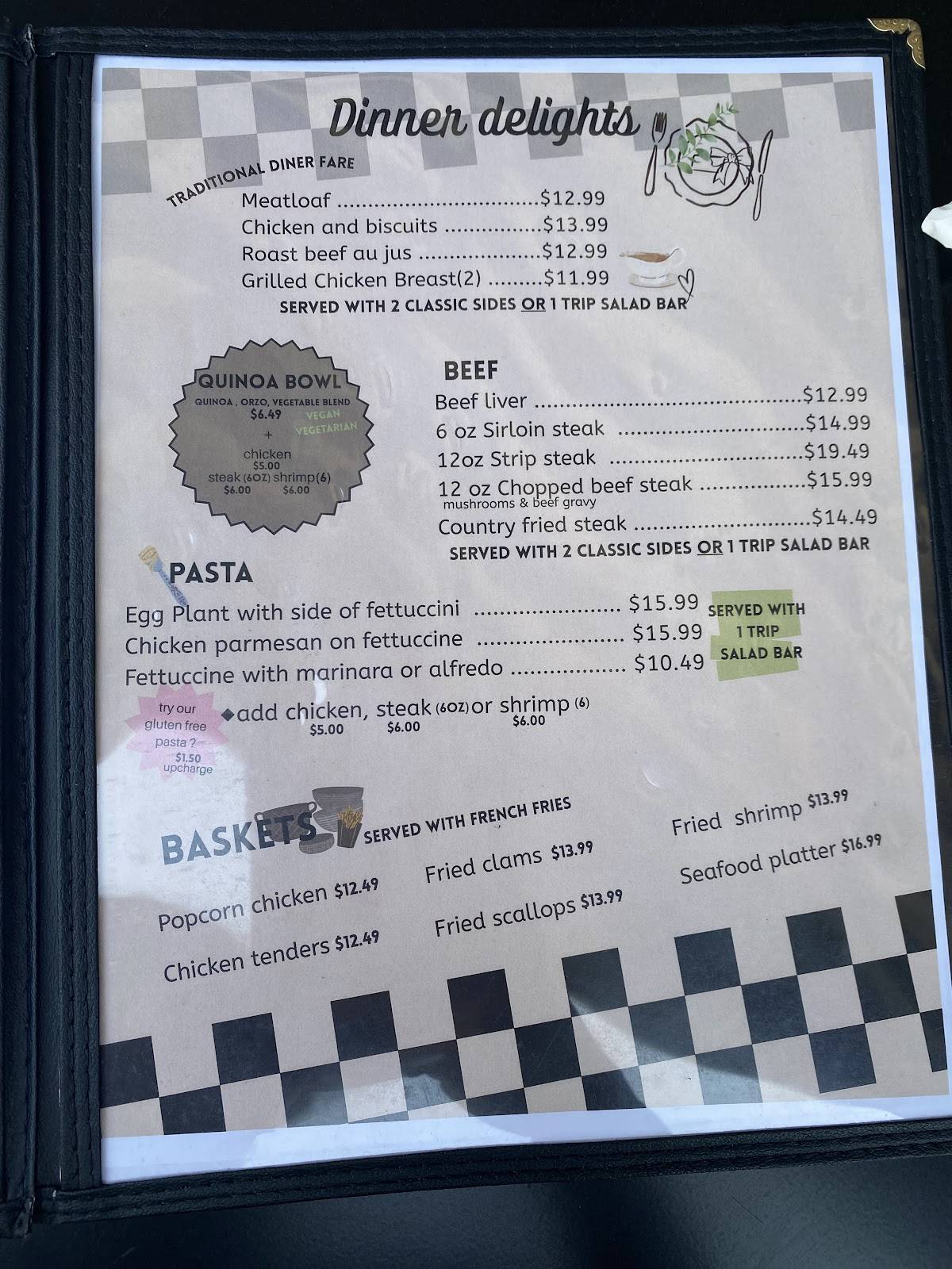 Menu at Classic Chef's restaurant, Montour Falls, 380 N Catherine St
