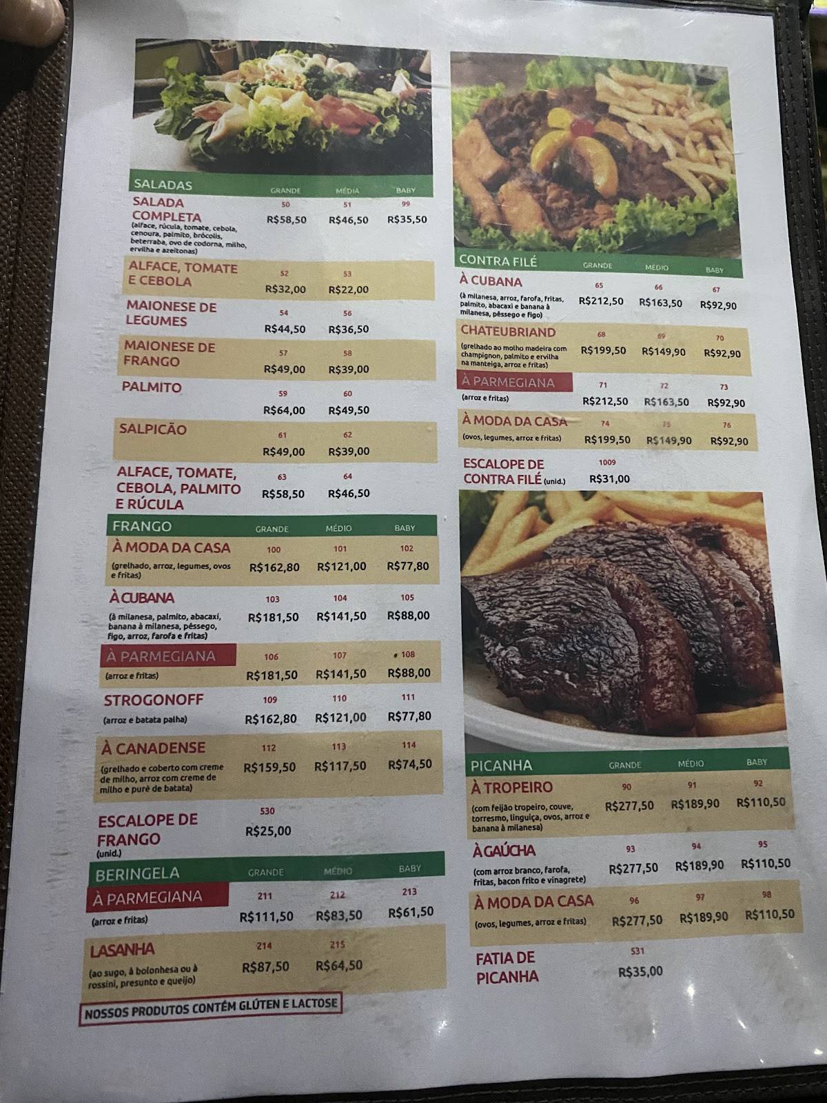 Claudinhos Restaurante e Pizzaria cardápio