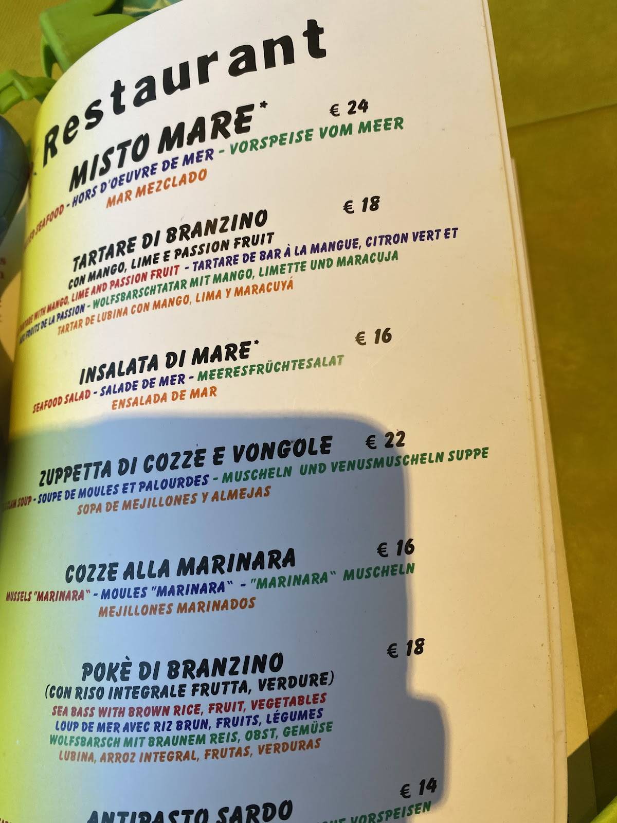 Menu di Coccodrillus Pizza Restaurant 