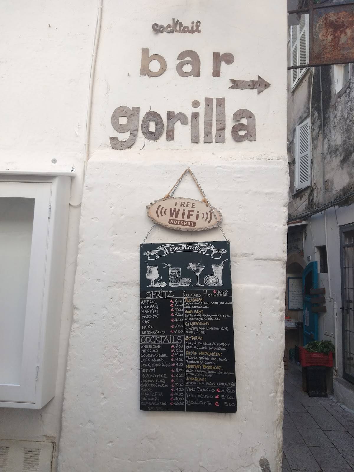 Menu di Cocktail bar La Piazzetta 