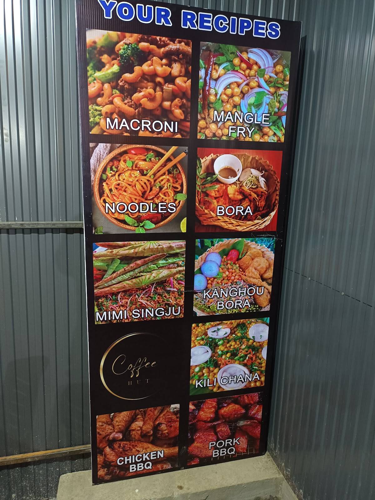 Coffee Hut menu