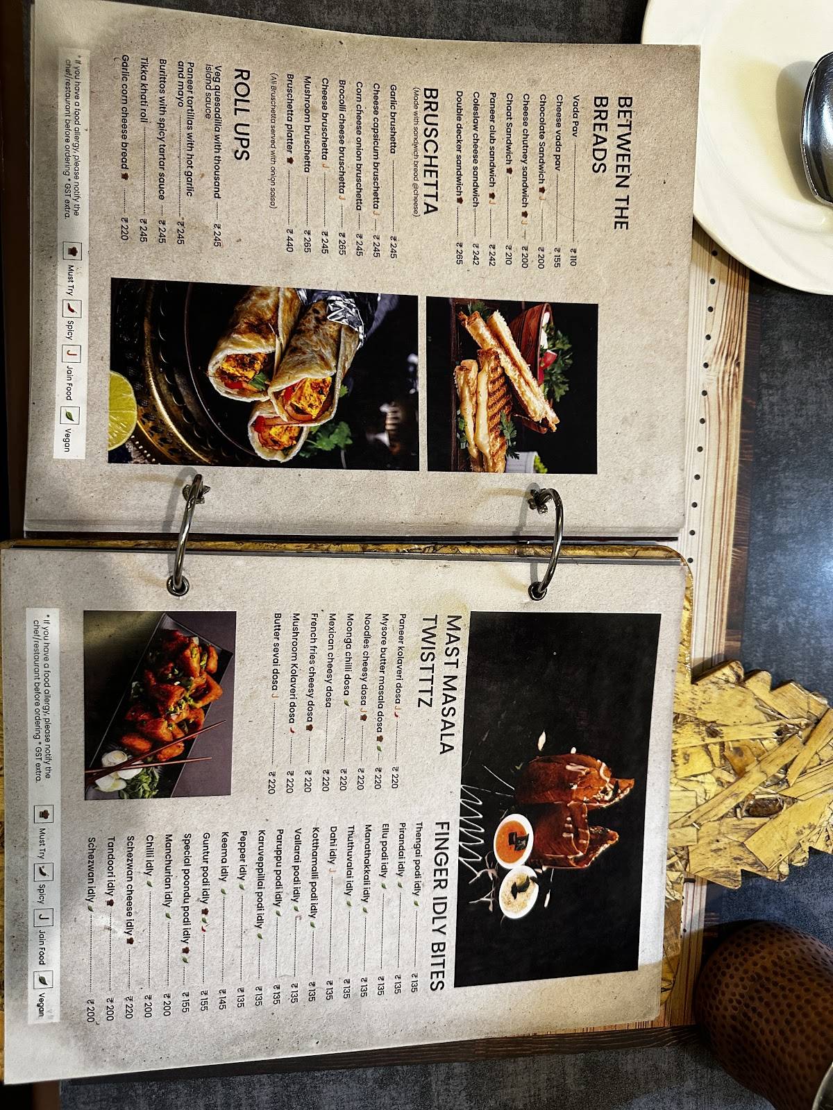 Four Cups(veg restaurant) menu