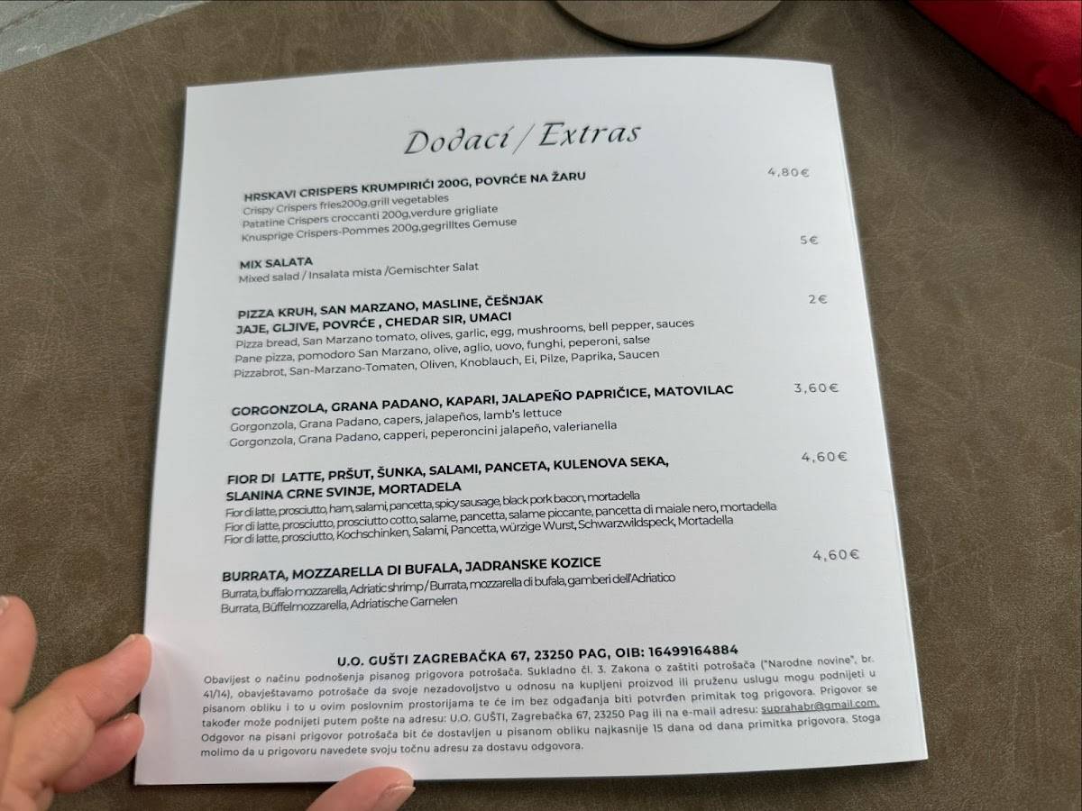 Menu di Congo Restaurant Pag 