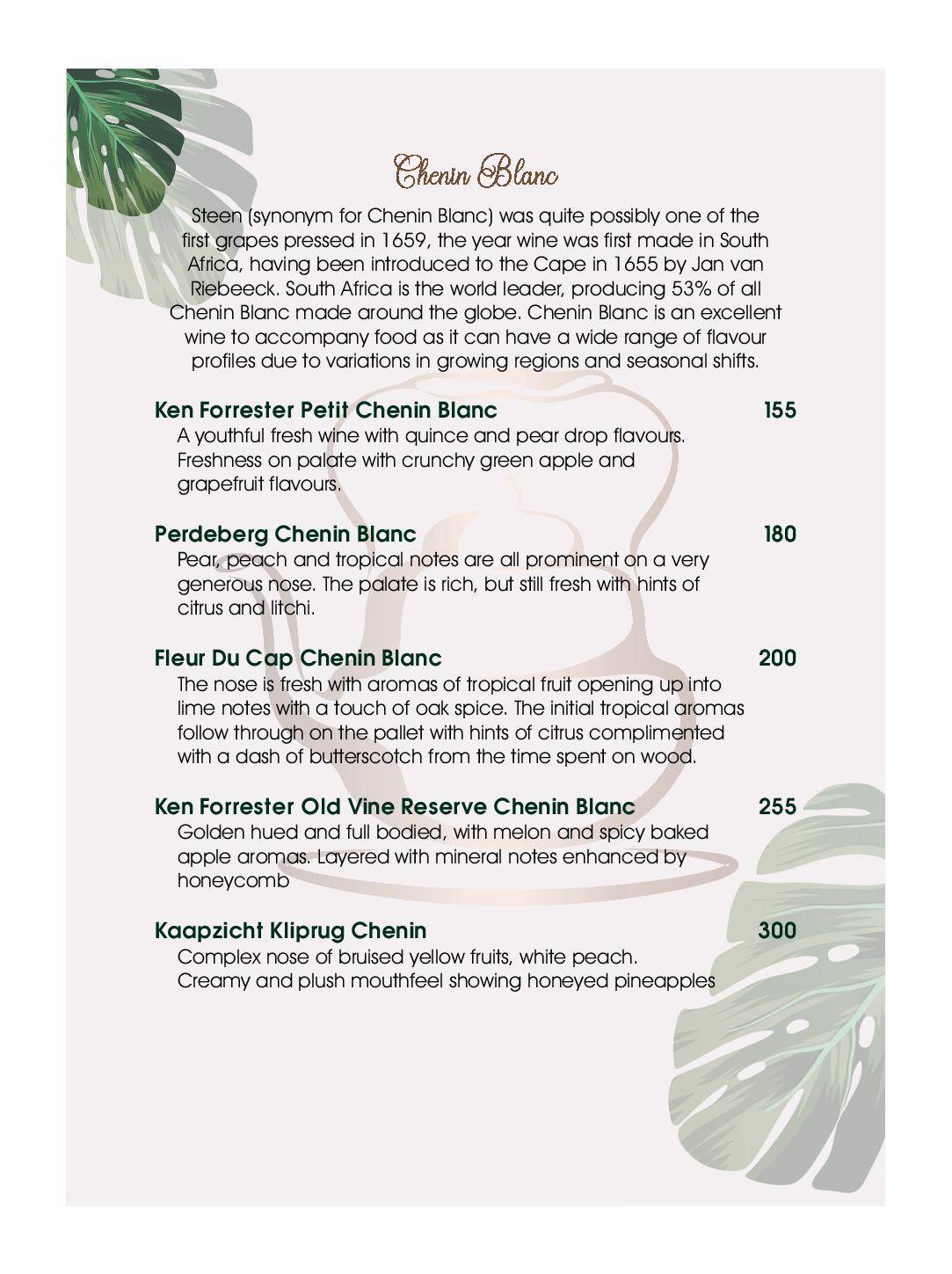 Menu at Copper Kettle Restaurant, Raithby