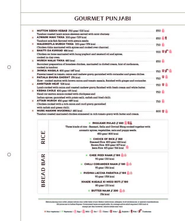 Corby's Restaurant menu
