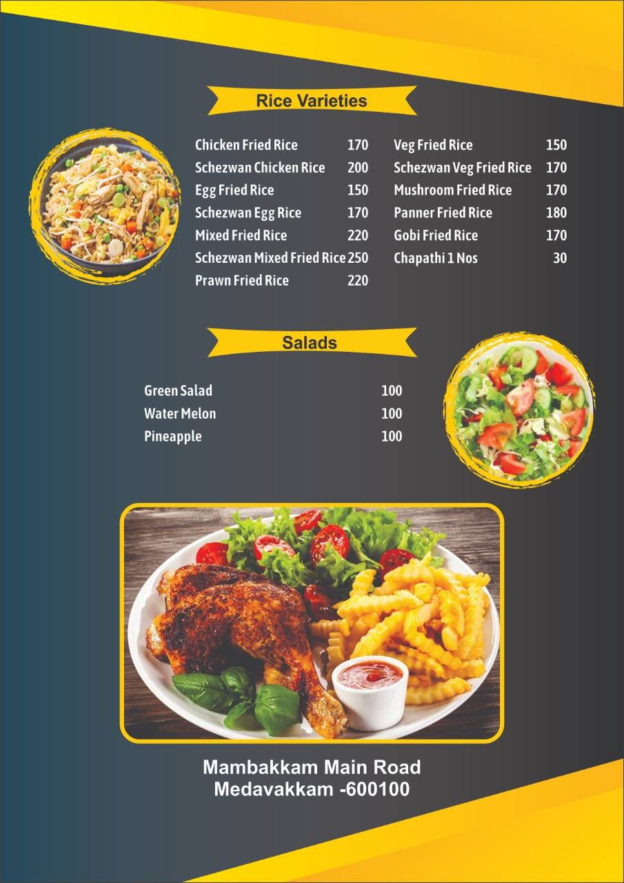 Cosmos Restobar menu