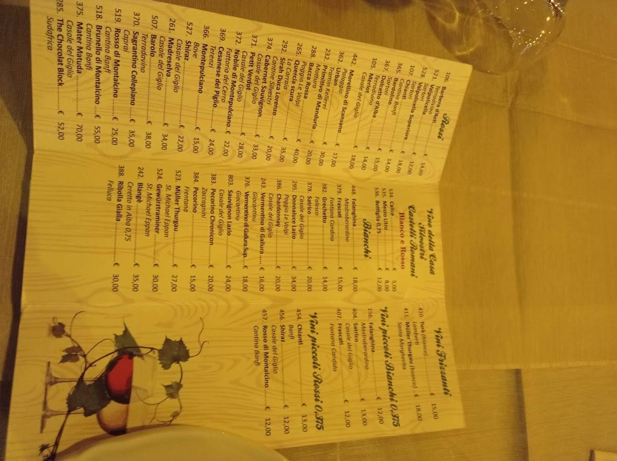Menu di Cottage 