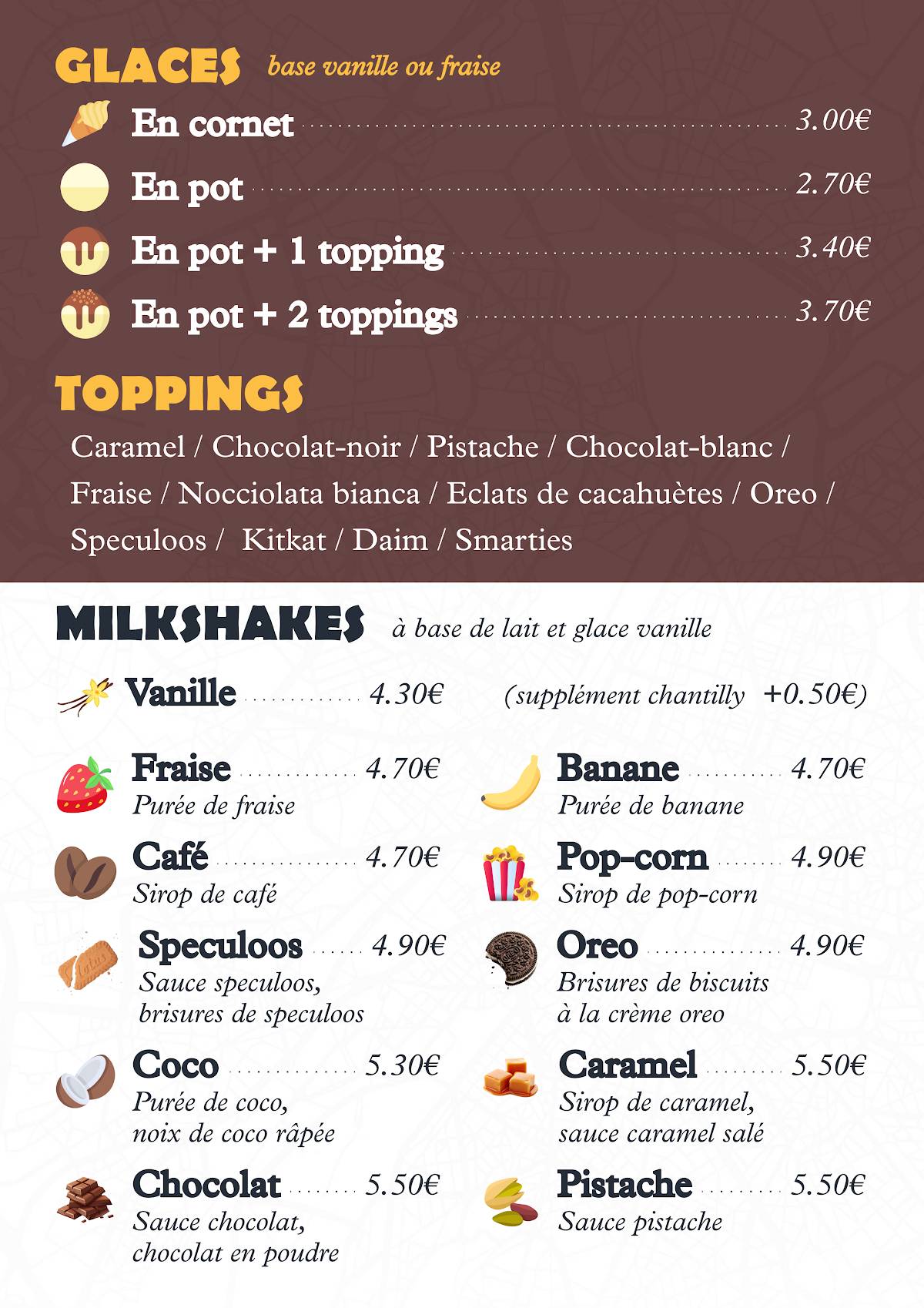Menu de Mr. Rogier - restaurant Nevers