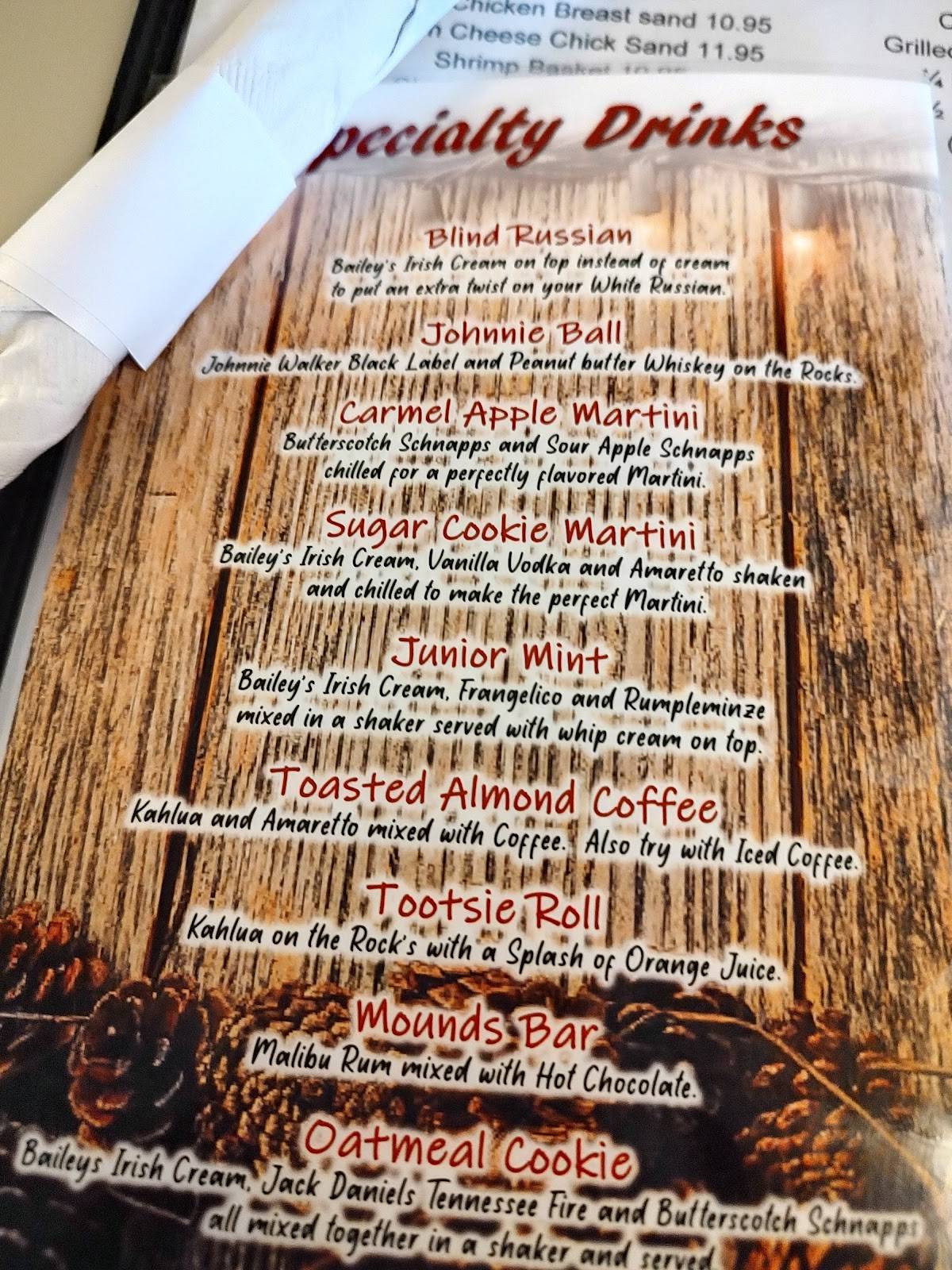 Menu at Cousins Hide A Way steakhouse, Haugen