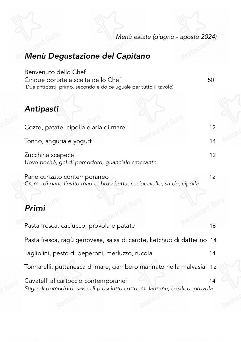 Guarda il menu di Cozzitorto Osteria del Capitano