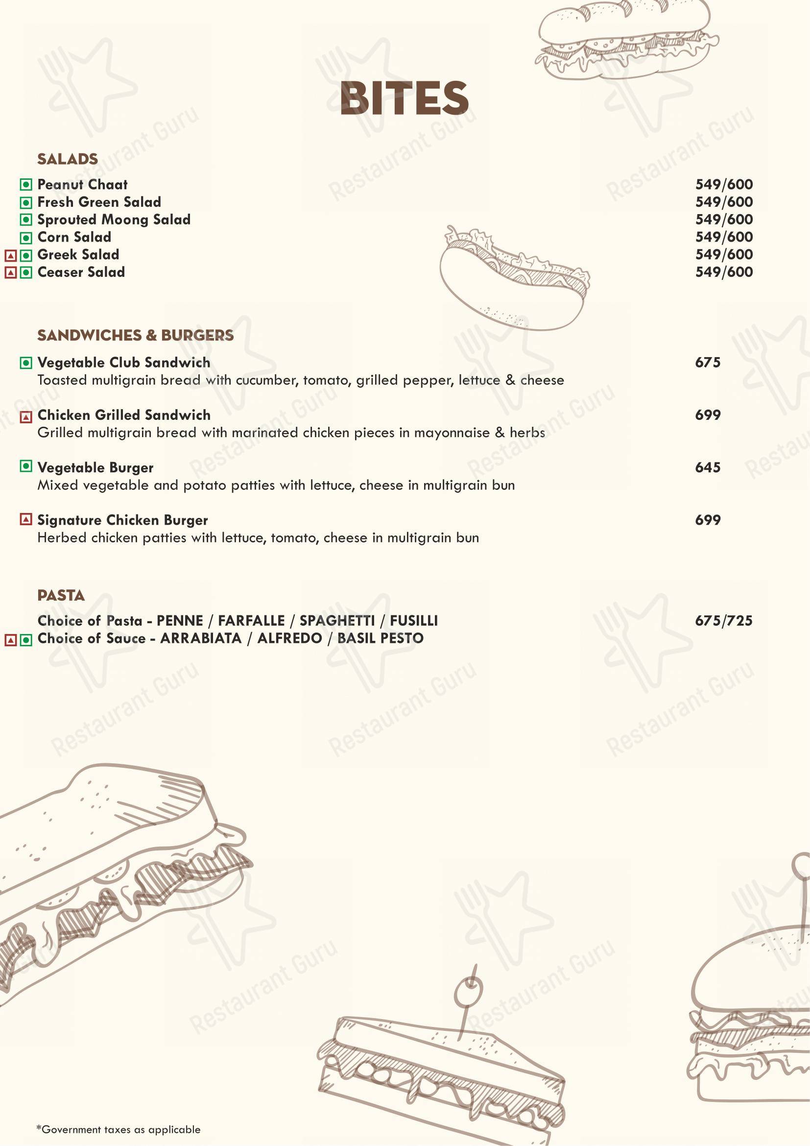 Cravings Coffee Shop in Indore - Menu