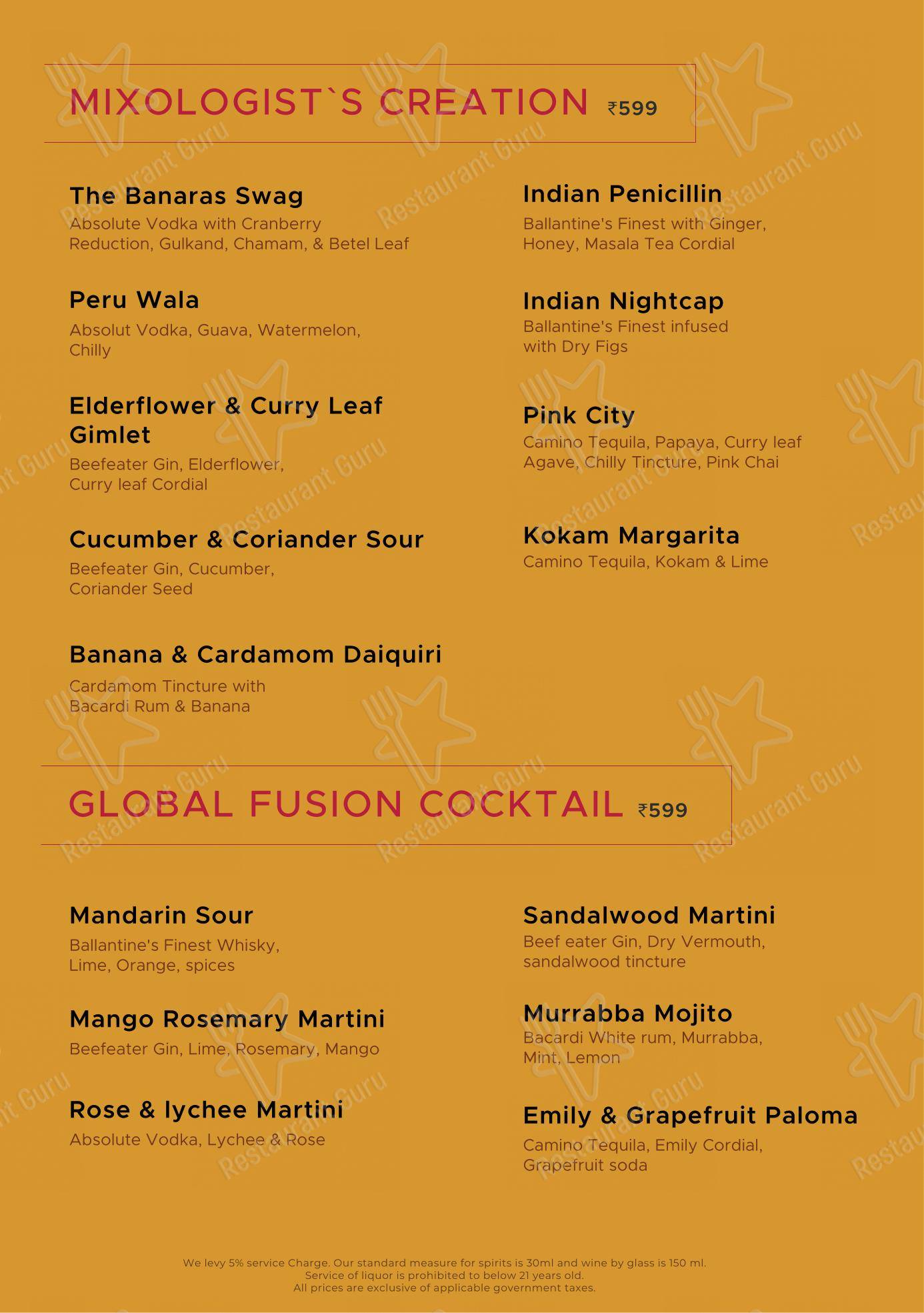 Menu bar for Cravings Coffee Shop in Indore