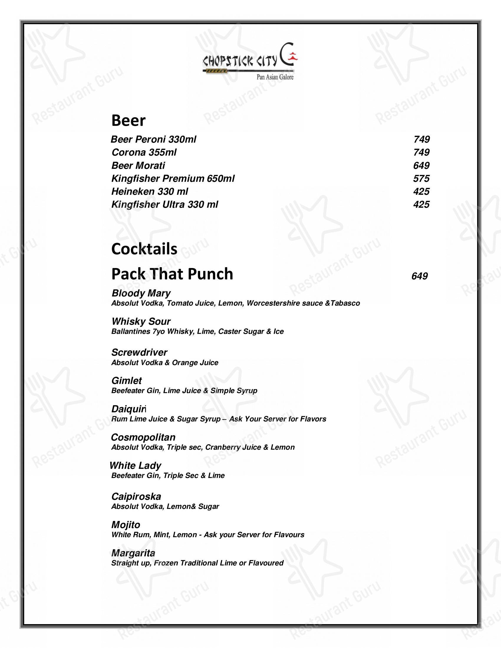 Cravings Coffee Shop in Indore - 菜单