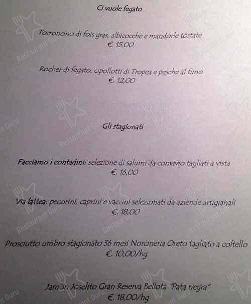 Menu di cucinAtipica osteria creativa 