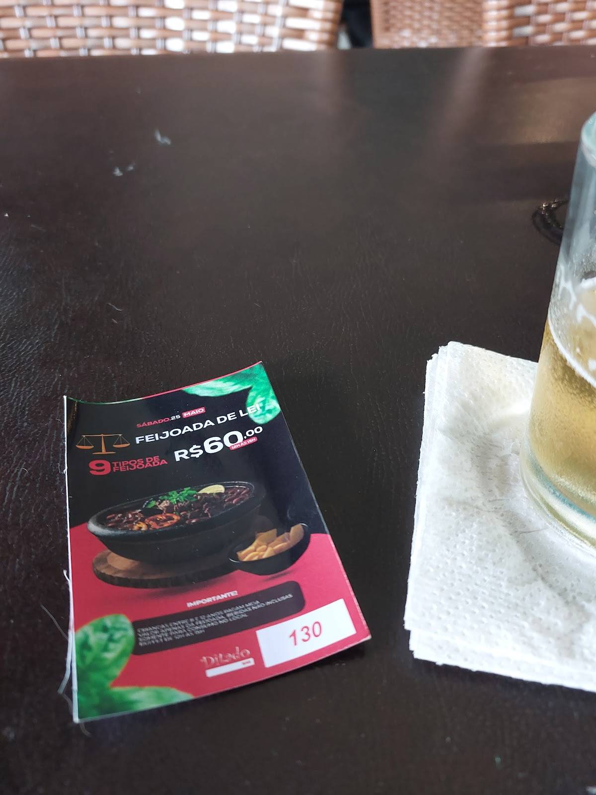 Ditado Popular cardápio