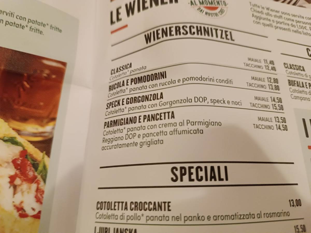 Menu di Wiener Haus Curno 