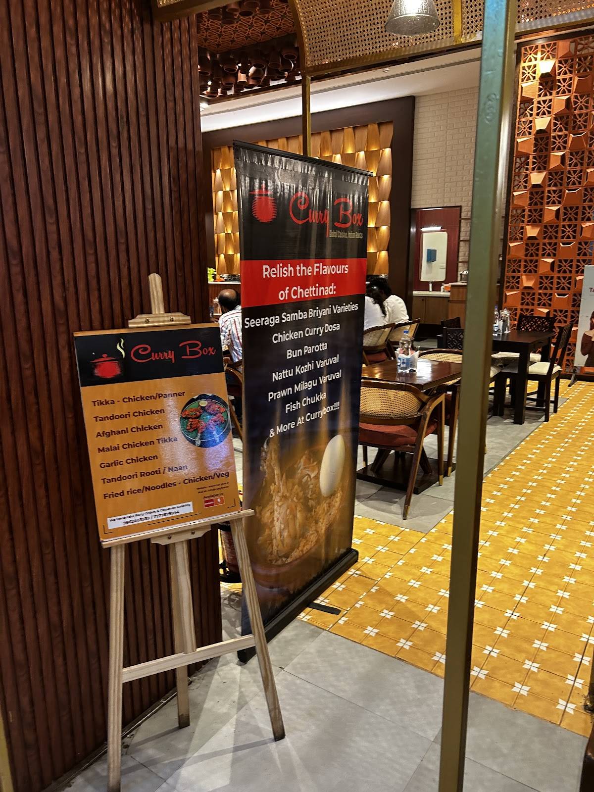 Curry Box menu