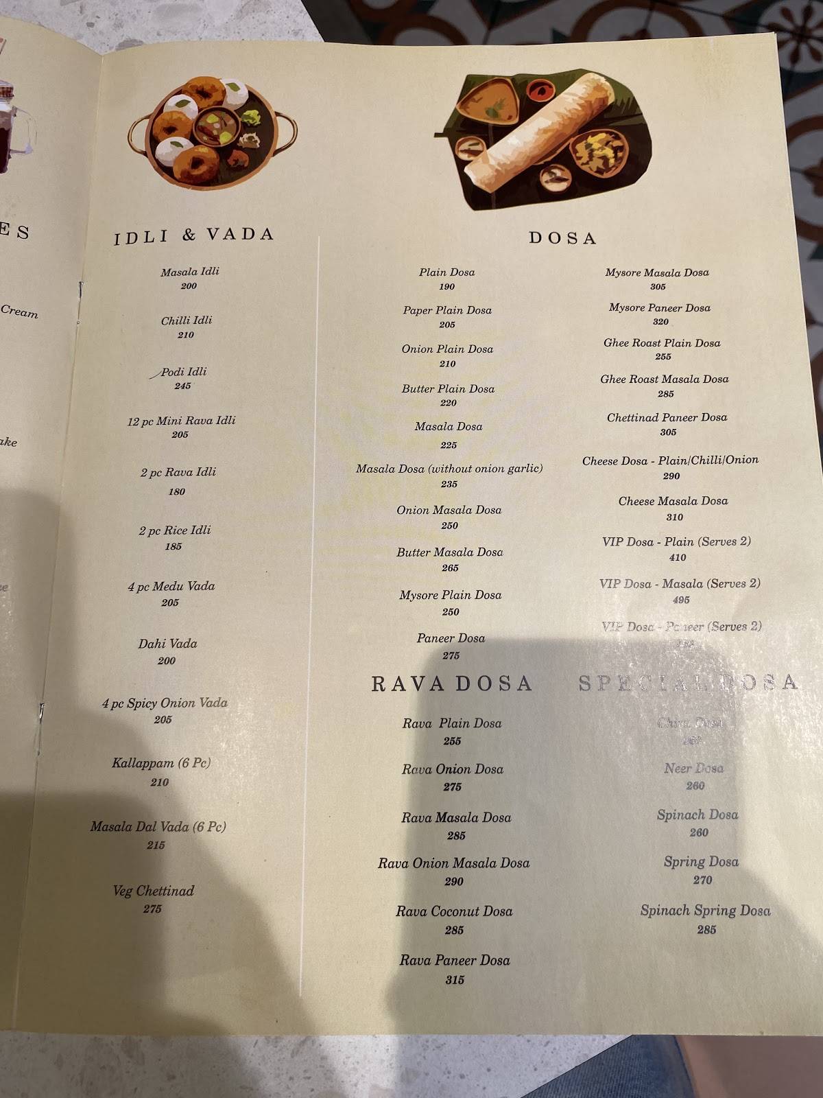 Curry Leaf Indiranagar menu