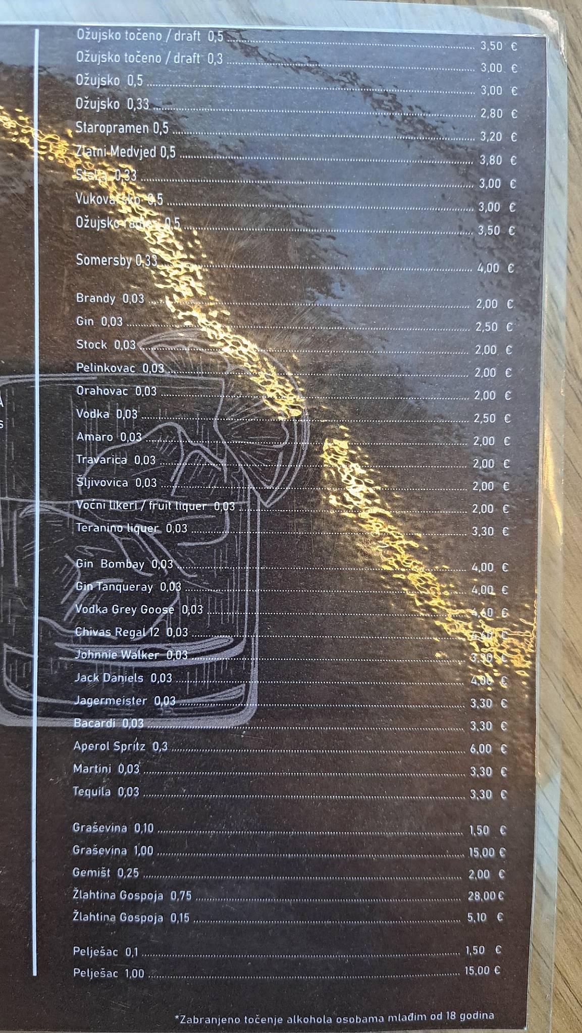 Menu di Cvita food bar 