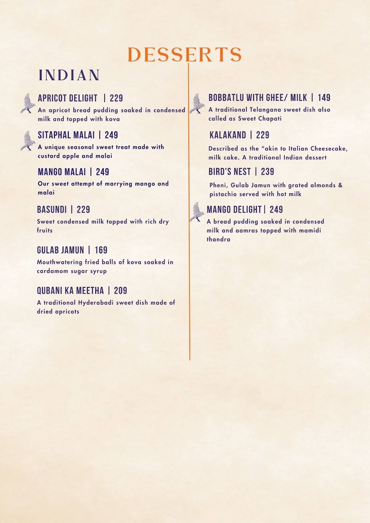 DASARA menu