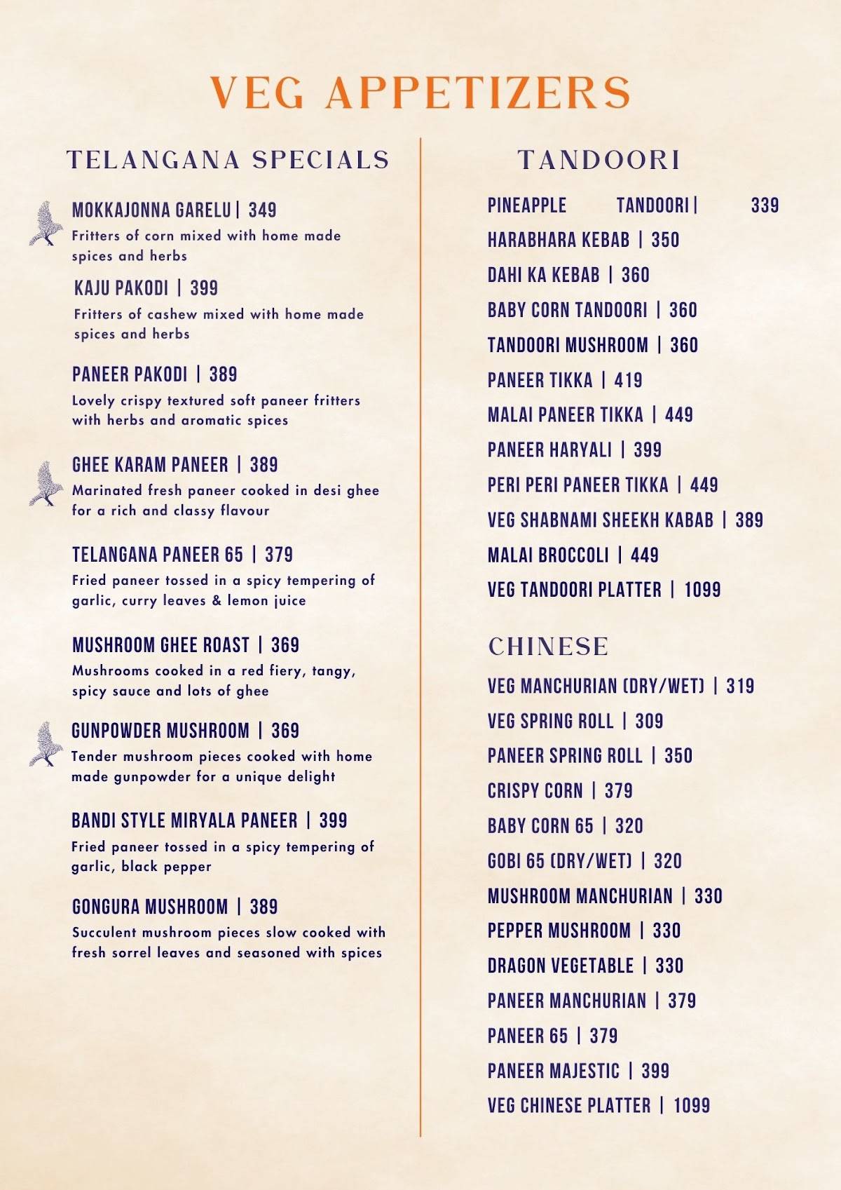 DASARA menu