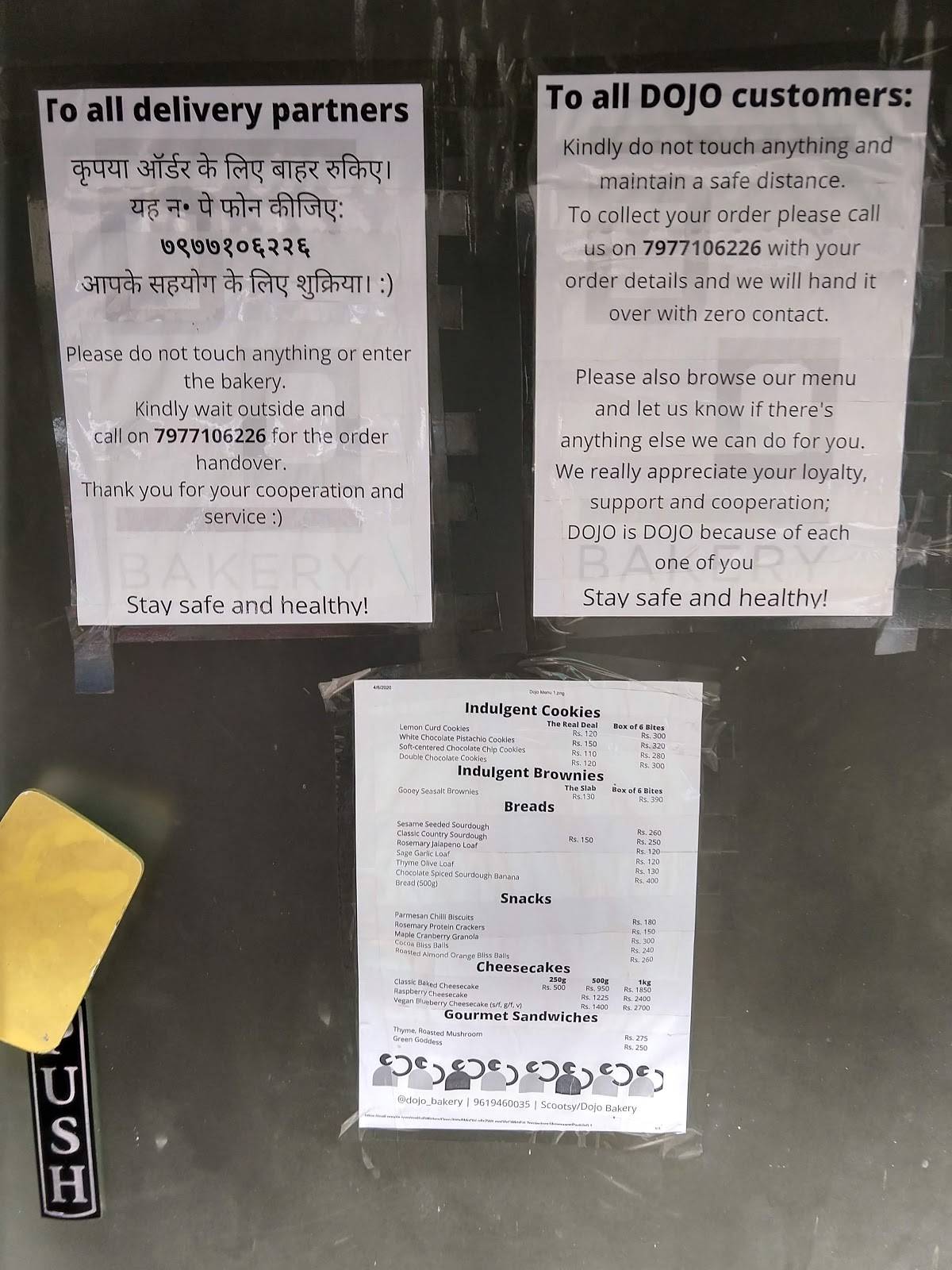 Menu at DOJO Bakery, Mumbai, Gala 7
