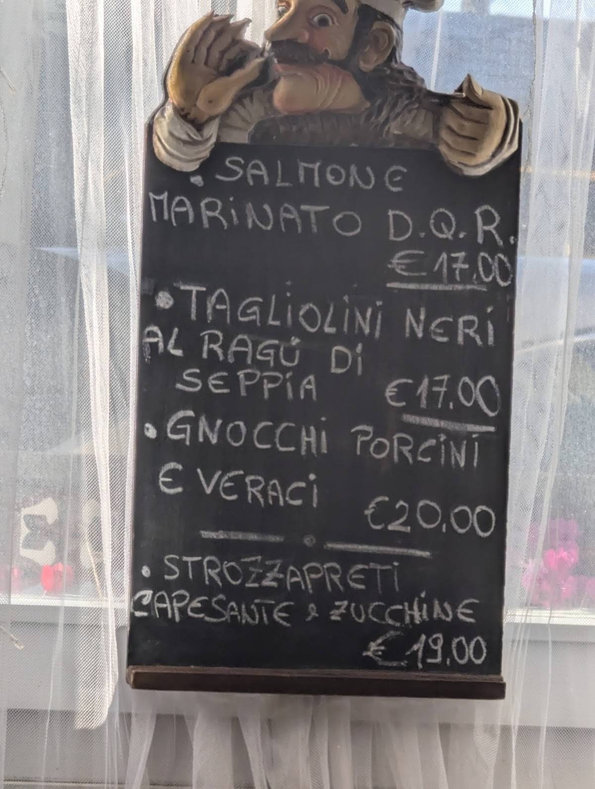 Menu di Ristorante da Quei Ragazzi 