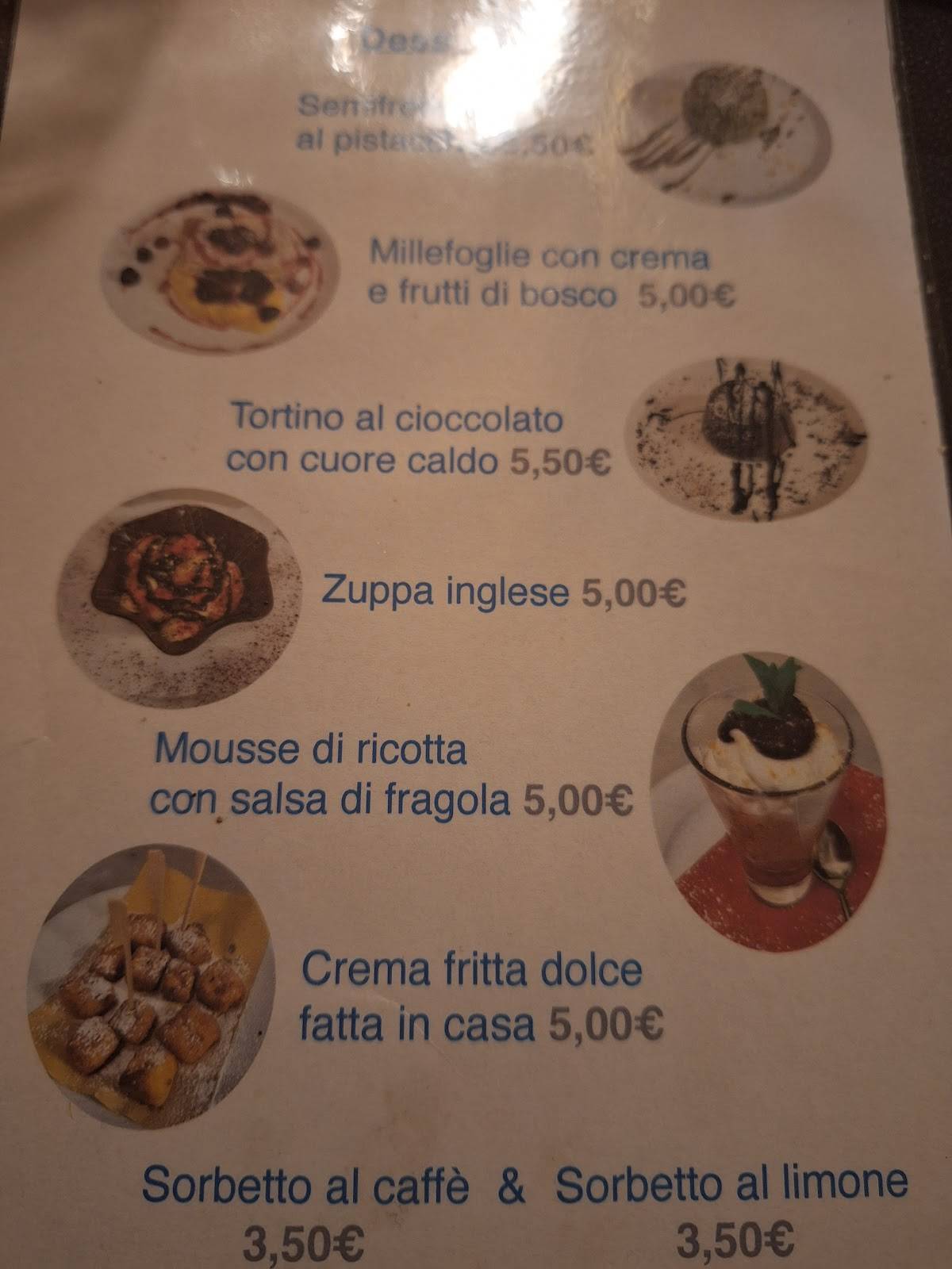 Menu di Ristorante da Quei Ragazzi 