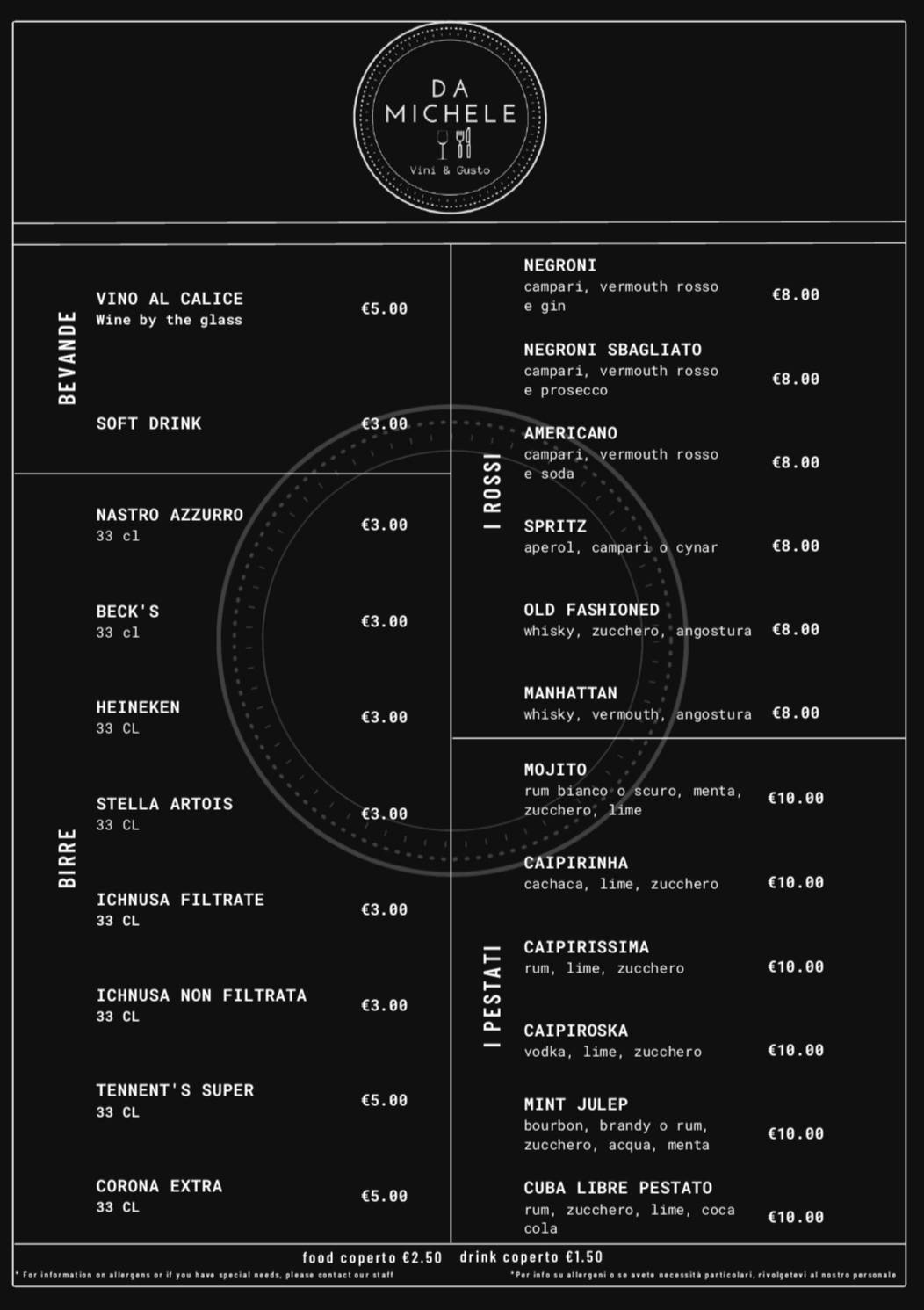 Menu di Da_Michele Vini & Gusto 