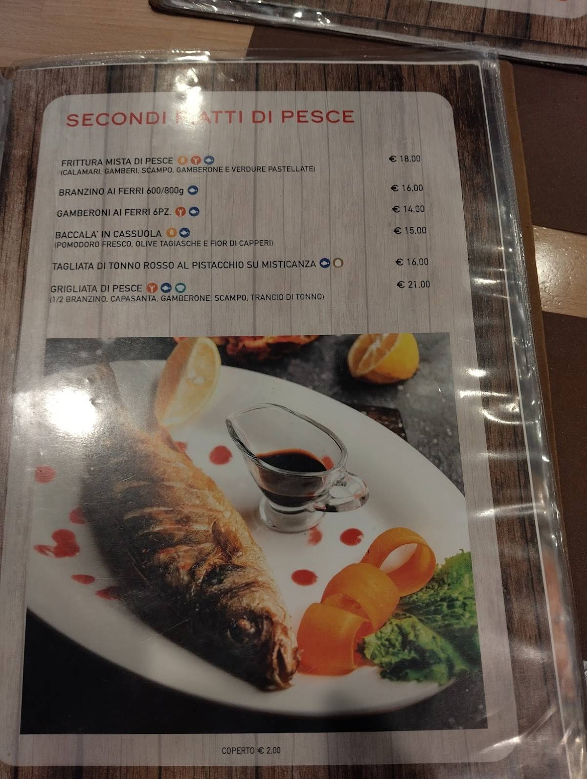 Menu di Dae tose 