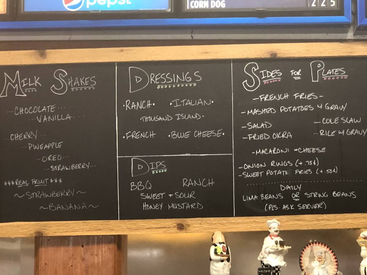 Menu at Dairy Dream Drive In restaurant,