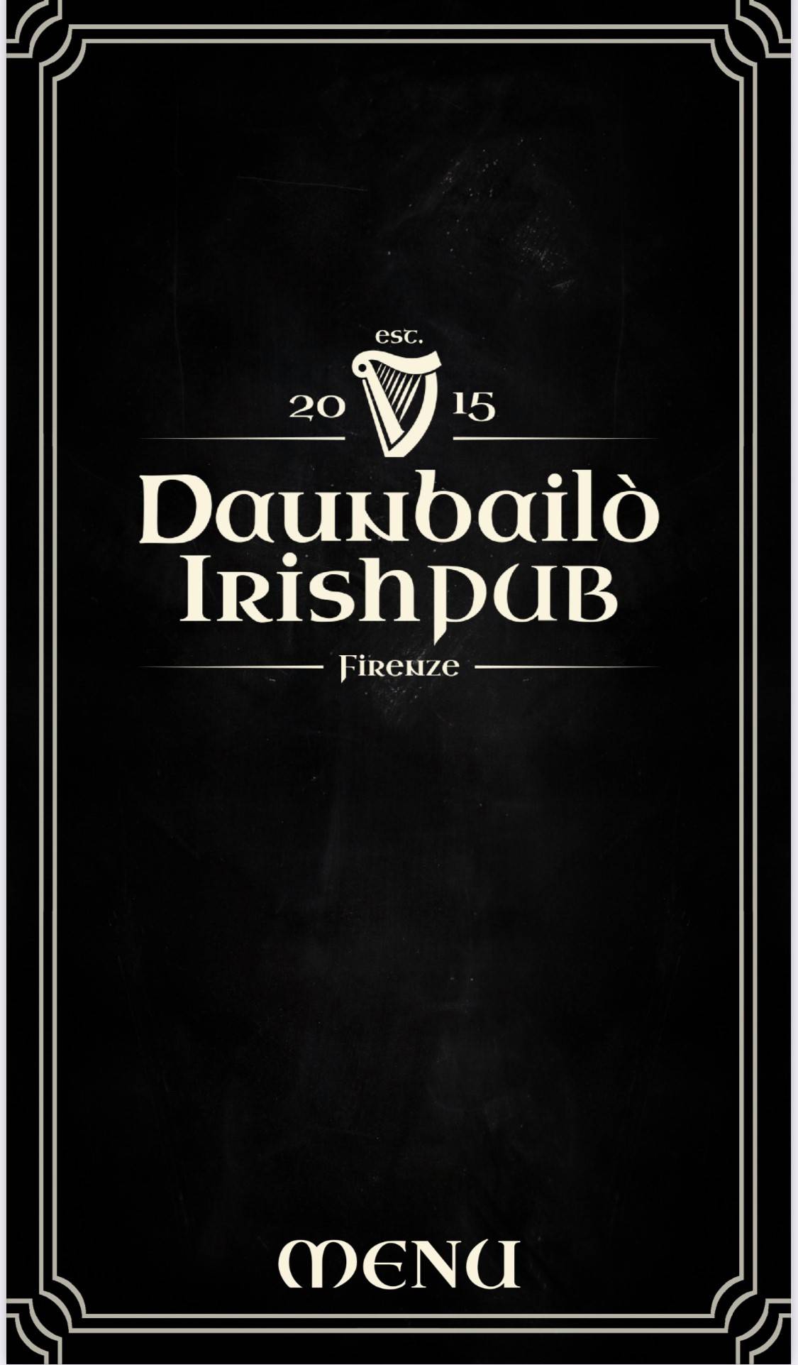 Menu di Daunbailo' Irish Pub 