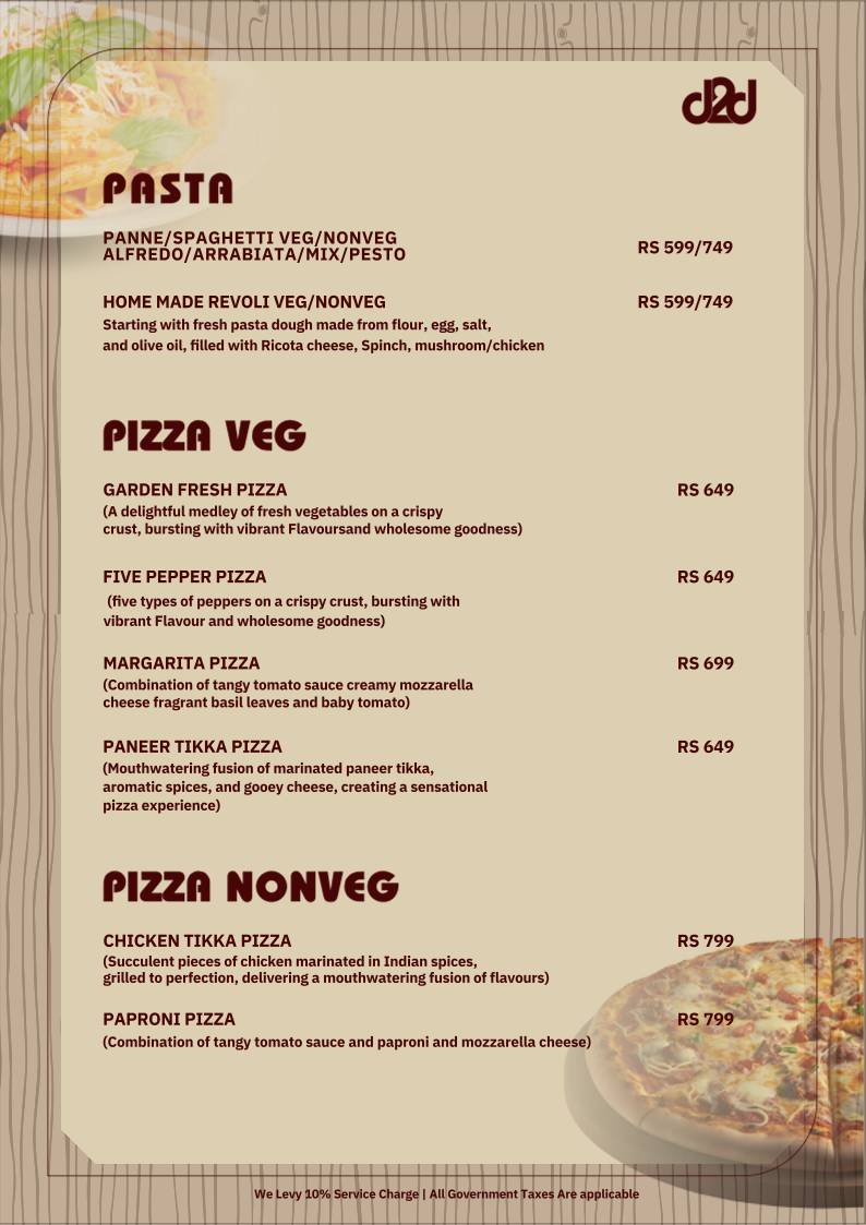 Dawn2DuskCafe menu