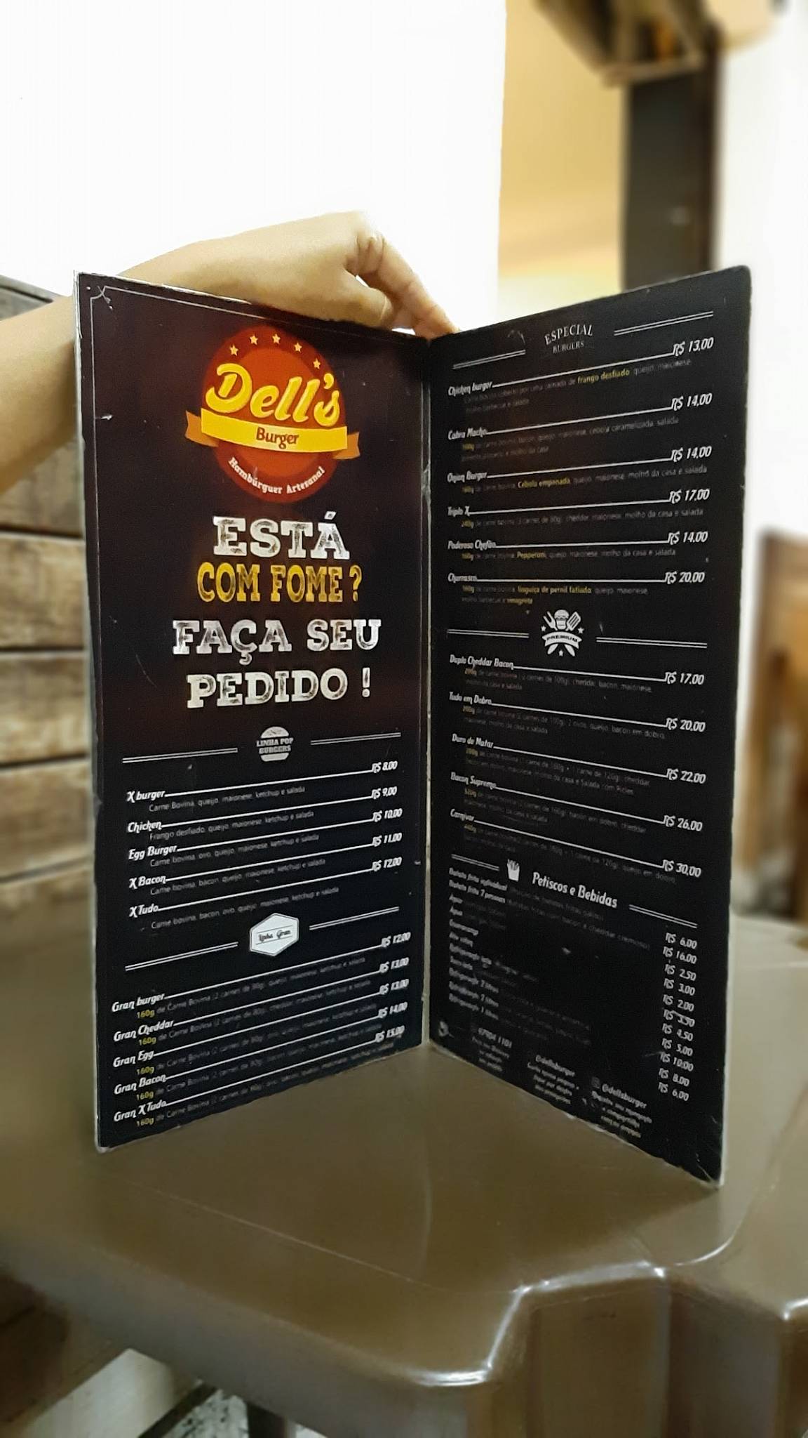 Dell's Burger cardápio