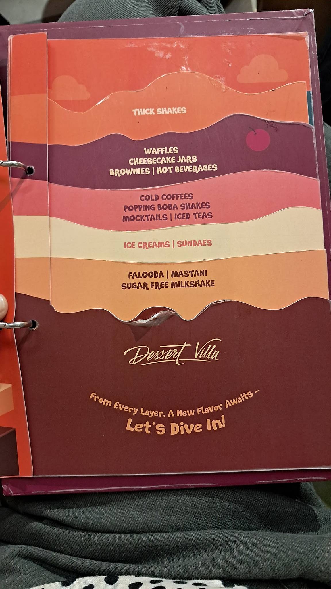 Dessert Villa - Cidco menu