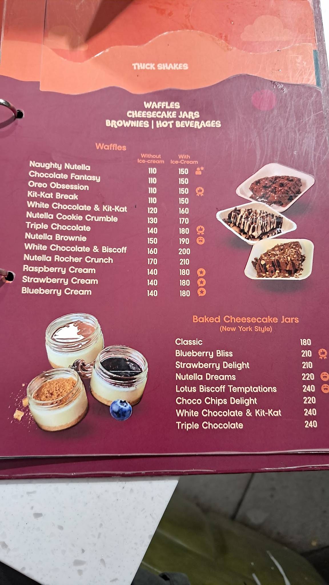 Dessert Villa - Cidco menu