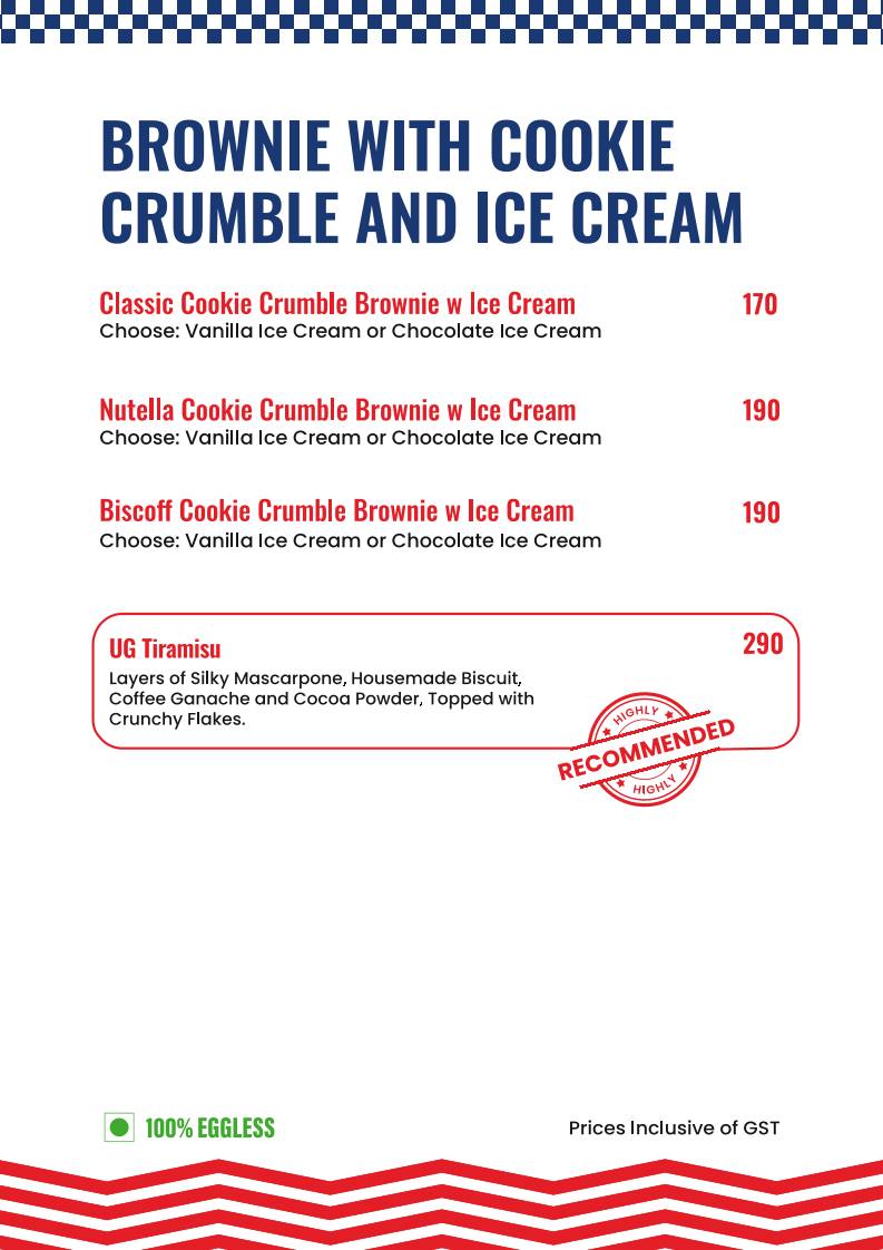 Uncle Goons menu