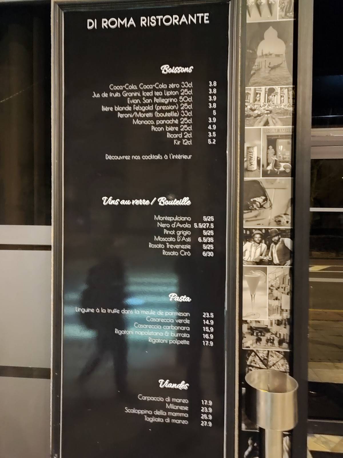 Menu de Di Roma - Restaurant Italien Metz