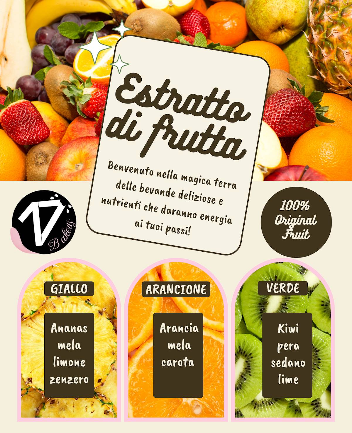 Menu di Diciassette Bakery _ Infernetto 