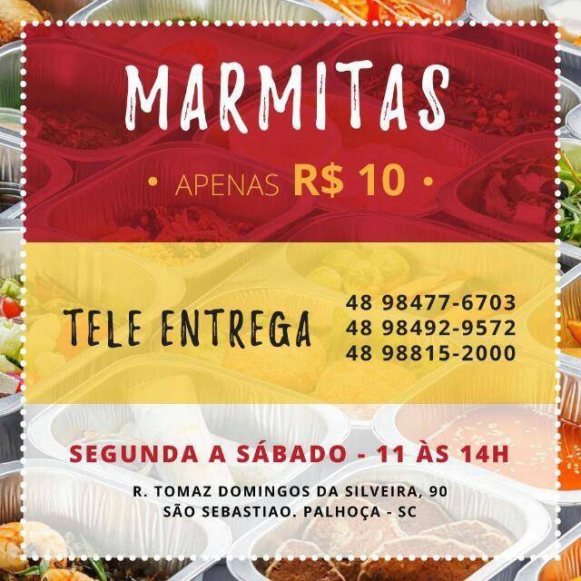 Disk Marmitas cardápio