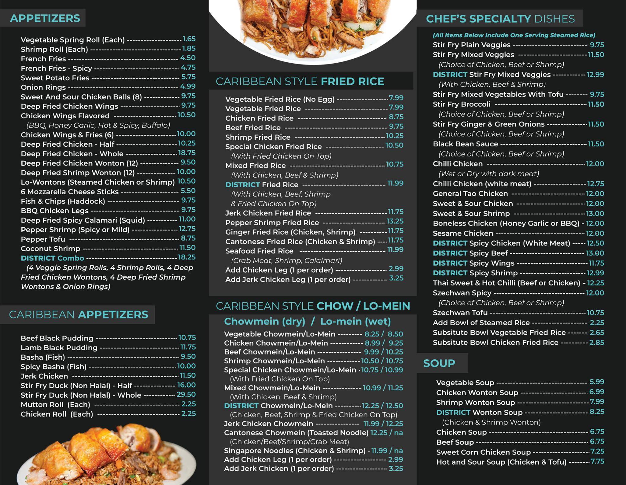 Food Menu - 424 Lounge