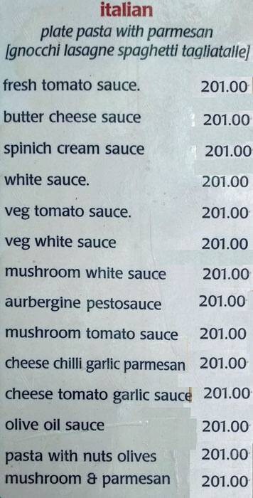 Doctor Alone Hostel & Cafe menu