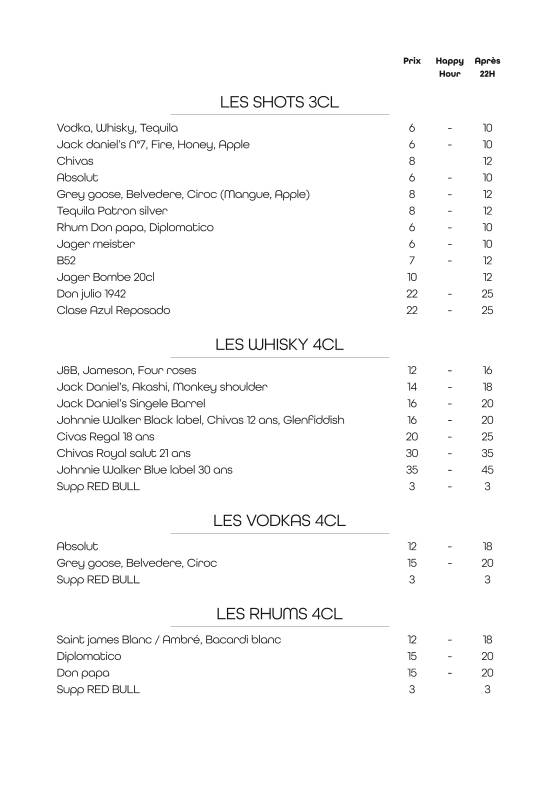 Menu de Dogstar