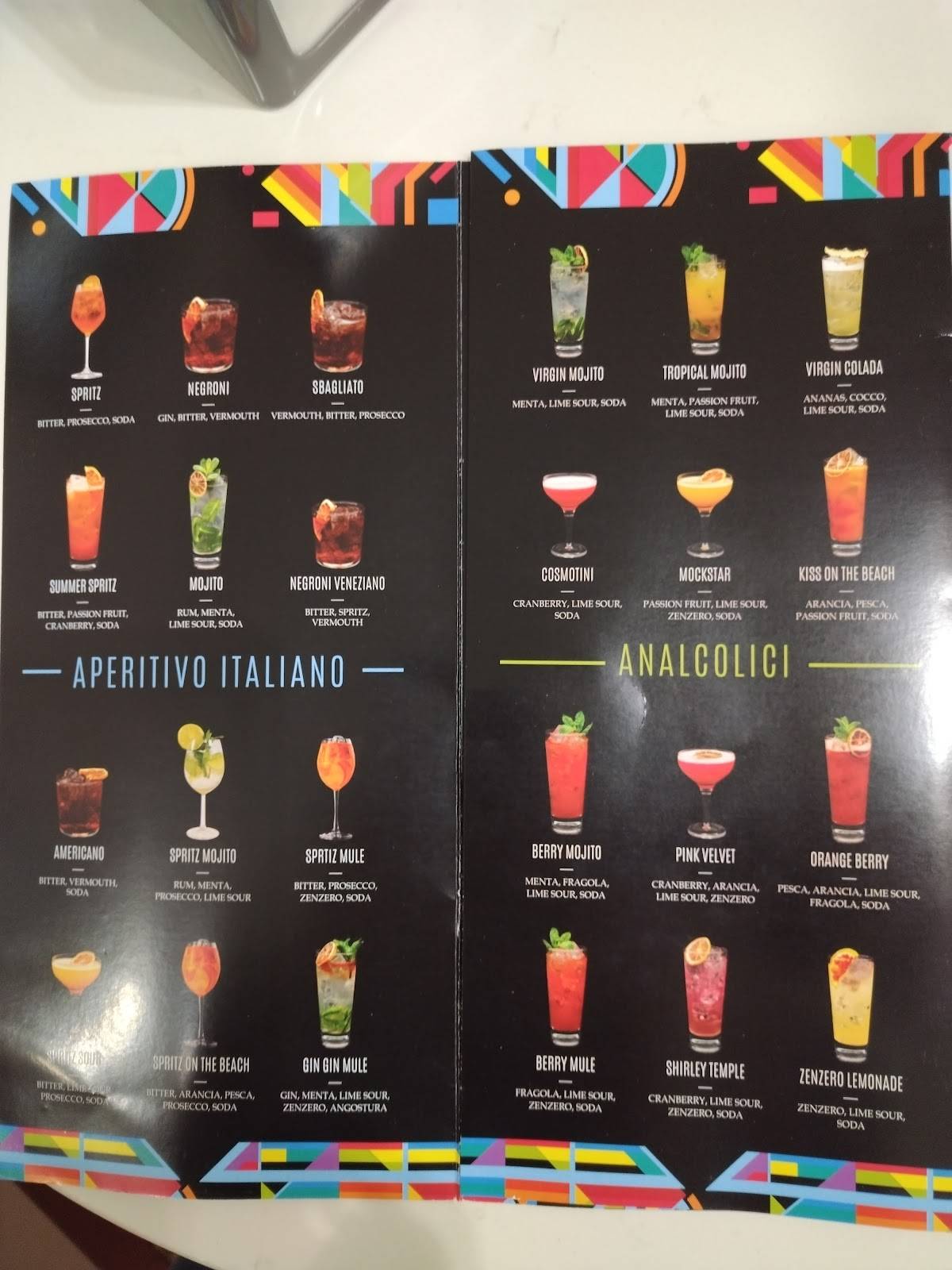 Menu di Dolce Mimì 