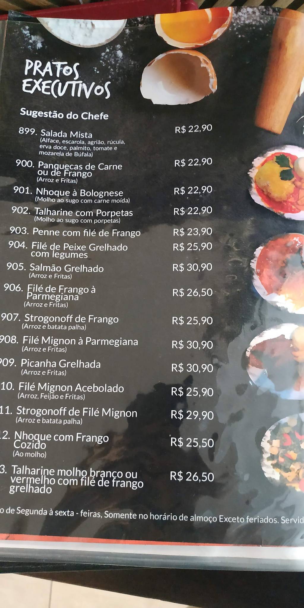 Dom Amaral Restaurante cardápio