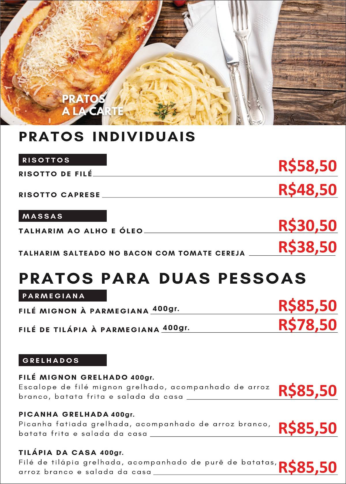 Dom Gourmet - Bar e Pizzaria cardápio
