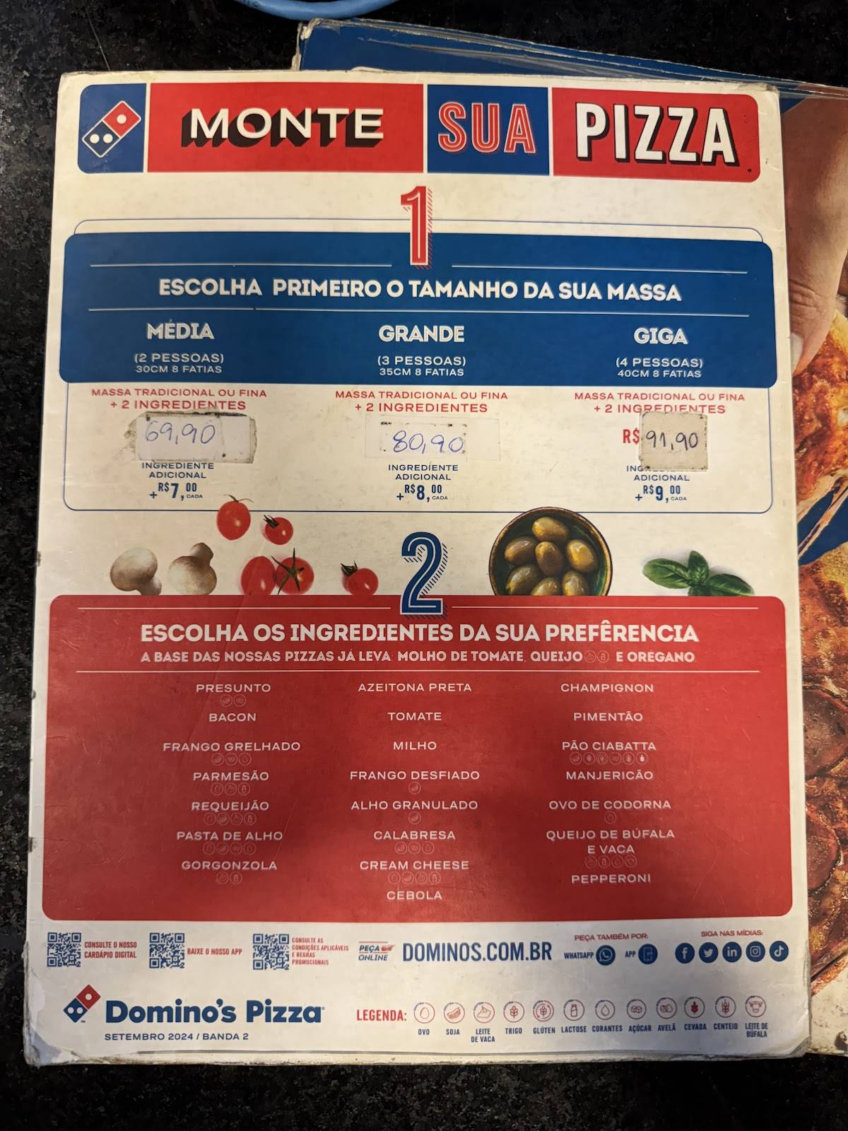 Domino's Pizza - Cabo Frio cardápio
